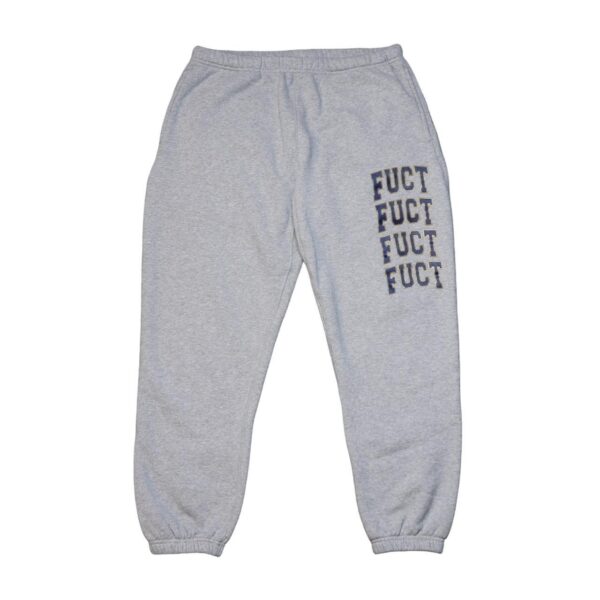FUCT Men's Grey and Navy Joggers-tracksuits